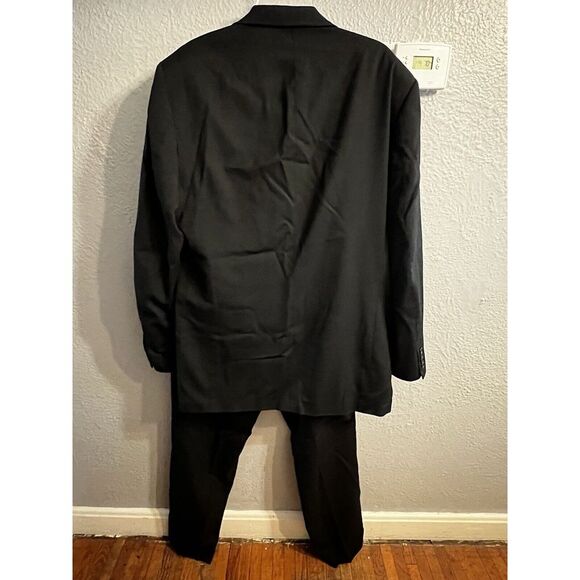 Stafford Wool Suit  Mens Black Size 44XT & 38Xl‎ Vintage - Picture 8 of 11